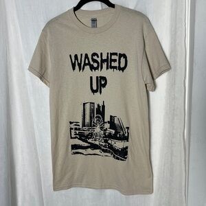 3/$20 💥 Atlantic‎ City Washed Up Graphic Cotton T-Shirt | Sz Small